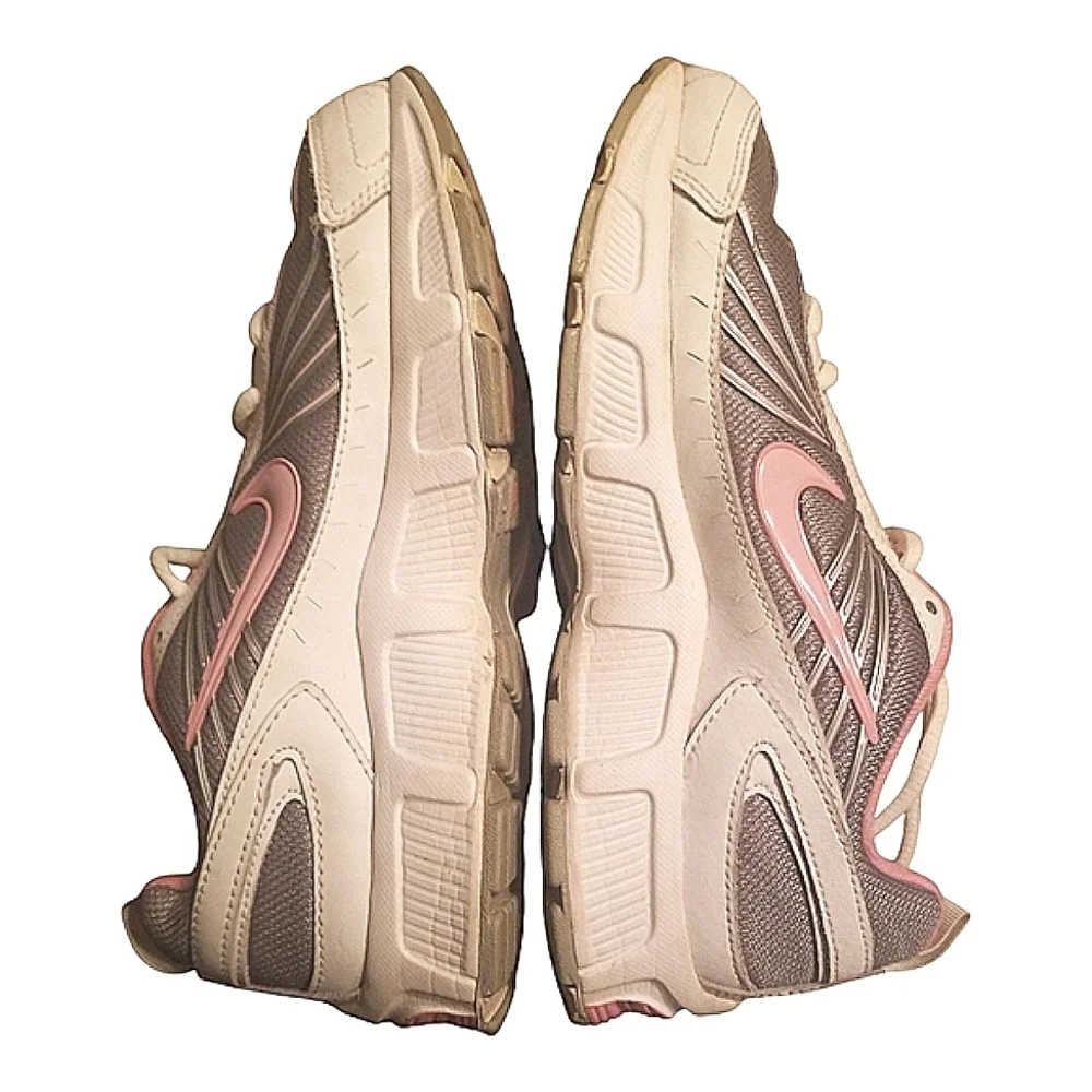 Nike Girls T Run 4 Running Pink and Gray Shoe